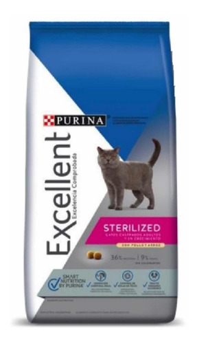 Excellent Gato Sterilized Chicken X 7,5kg