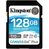 Cartão Memória Kingston 128gb Canvas Go! Plus C10 U3 V30 Sdx