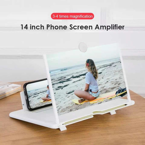 Ampliador De Pantalla 3d Tipo Lupa Para Celular Soporte Peli