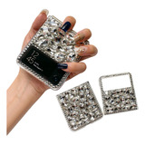 Funda De Lujo Diamantada Blanca P/samsung Galaxy Z Flip 5 5g