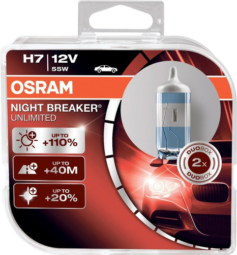 Foco H7 Osram Night Breaker Unlimited 12v 55w