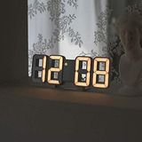 Mooas Pure Mini Reloj Led 3d De Oro Blanco, Reloj Led Multif