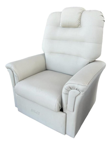 Sillon Poltrona Reclinable Eco Cuero Individual 1 Cpo