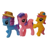 Pony Set De Ponys De Goma 8 Cm X 3 Unidades En Bolsa