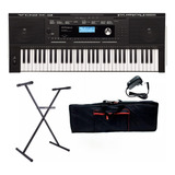 Pack Teclado Roland E-x20a 5 Octavas Con Pie Y Funda