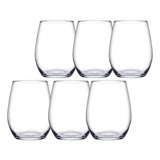 Set De 6 Vasos De Vidrio De 440 Ml Para Bebidas Y Zumos Pasabahce, Color Ámbar Transparente