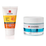 Kit Hydrapore Crema Gel + Protector Solar Fps 40  Lidherma