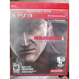 Metal Gear Solid 4 Juego Play 3 Físico Original 