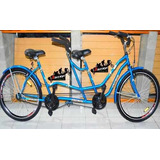 Bicicleta Urbana Bruzzoni Tándem R26 Freno V-brakes Color Azul  