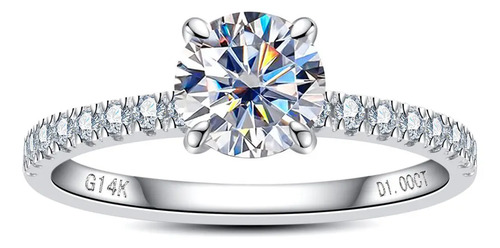 Anillo Compromiso Diamantes Cultivados Oro De 14k 1.24ct Igi | Meses sin interés
