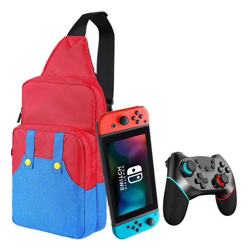 Mochila Estuche Hombro Bolsa De Nintendo Switch,super Mario