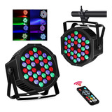 Cañón De Leds Rgb 36w Rítmico Dmx Multicolor