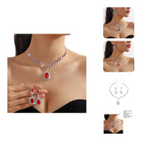 Conjunto De Joyas Fun Crystal - Terdrop Crystal Oker Klace