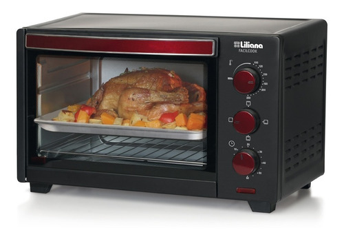 Horno De Mesa Eléctrico Liliana Fácilcook Ao932 32l Negro 220v-240v