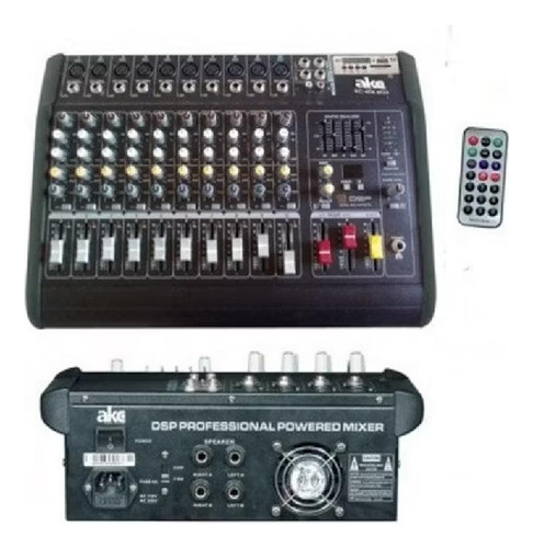 Consola Power Mixer 10 Canales Akc Kc-1010