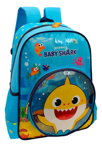 Mochila Costas Escolar Infantil Baby Shark  Luxcel