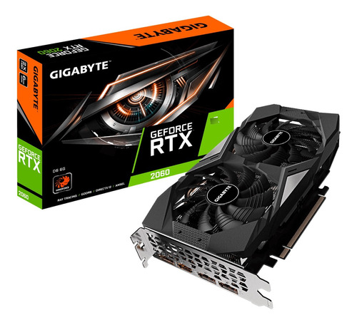 Placa De Vídeo Nvidia Gigabyte  Rtx 2060 Gv-n2060d6-6gd 6gb