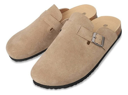 Zuecos De Gamuza Para Hombres Y Mujeres, Zapatos Tipo Papa