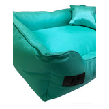 Cama Pet Premium 82x57cm Tamanho G Verde Agua - Azul Tiffany