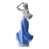 Figura Decorativa Mujer, Mxmww-001, 1pz, Azul/blanco, 30x12x