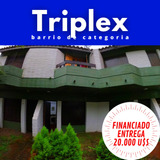 Oferta, Financiado. Triplex Excelente, 75 Mts Cub.