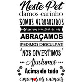 Adesivo Parede Decorativo Pet Shop Neste Pet Loja 60x100cm