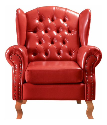 Poltrona Decorativa Vintage Imperador Chesterfield Botonê