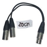 Cable Adaptador Audio Canon Xlr Hembra A 2 Macho Potencias 