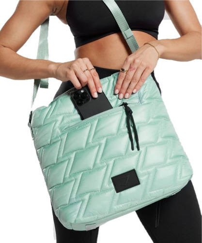 Gymshark Quilted Yoga Tote - Frost Teal