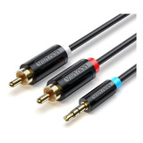 Cable Auxiliar Adaptador De 3,5 Mm A 2 Rca 5m Macho Vention 