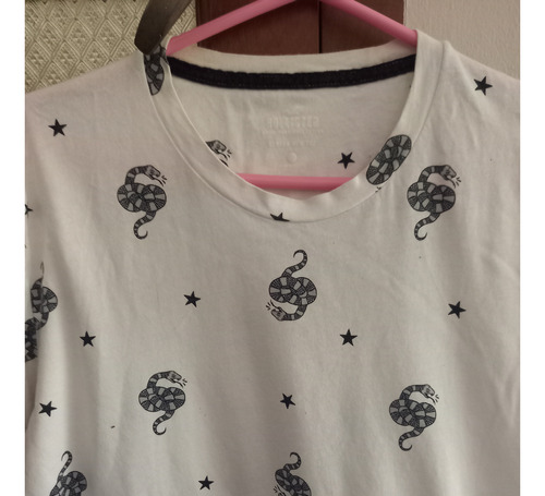 Remera Hollister Original Talle S Estampada Viboras