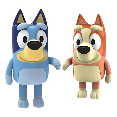 Kit 2 Bonecos Bluey E Bingo Desenho Cãozinho 20 Cm Elka Kids