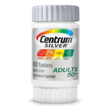 Centrum Silver Para Adultos Mayores De 50 Años 80 Comprimidos