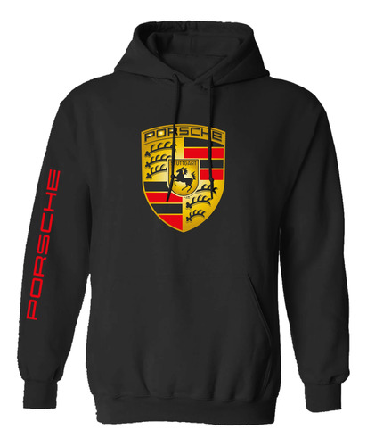 Sudadera Mod 2 Porsche Emblema Colores Estampado En Vinil 