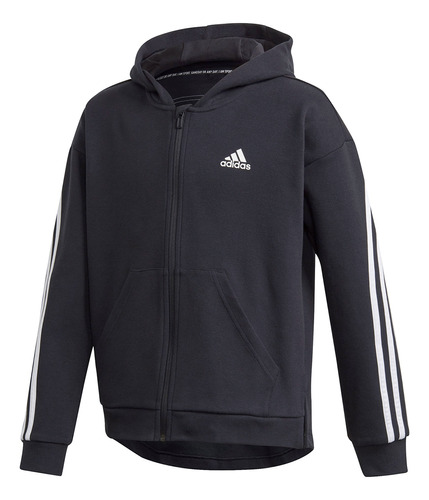 Campera adidas Training 3 Stripes. Ng Bl Tienda Oficial