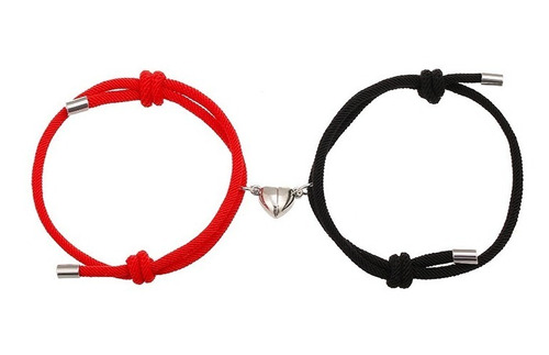 Pulseras Para Parejas Ajustables Con Imán De Corazón Love