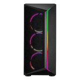 Gabinete Mid Tower Cooler Master Cmp510 Preto C/ 3 Fans Argb