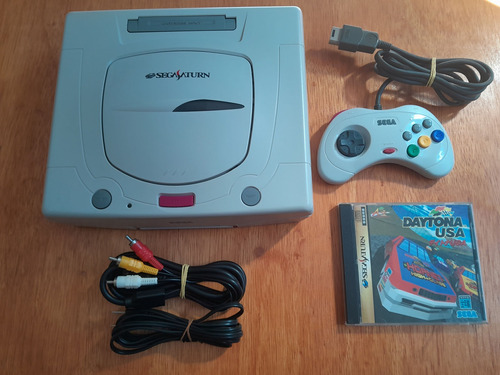 Sega Saturn + Controle + Cabos + Jogo 100%