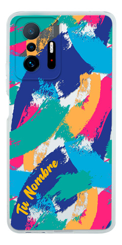 Funda Para Xiaomi Para Mujer Manchas Pintura Con Tu Nombre