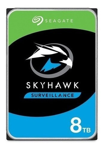 Disco Rígido Interno Seagate Skyhawk St8000ve001 8tb Preto