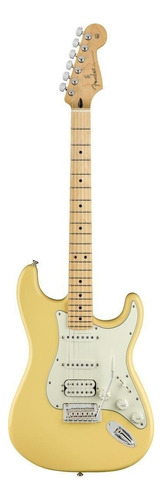 Guitarra Eléctrica Fender Player Stratocaster Hss De Aliso Buttercream Brillante Con Diapasón De Arce