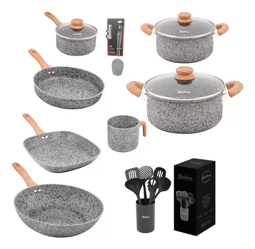 Set Sotne Hudson Original  Wok Jar Bif Ollas  Induccion. 