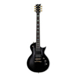 Guitarra Eléctrica Ltd Ec Series Ec-1000blk De Caoba Black Con Diapasón De Granadillo Brasileño