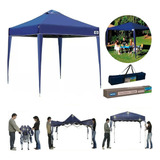 Tenda Praia Gazebo 3x3  X-flex Oxford Azul Barraca C/ Sacola