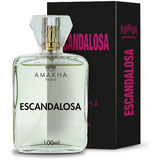 Perfume Amakha Paris Escandalosa Woman 100ml Grande Feminino Fragrância Floral Noite Edp Fixação Spray Presente Mini