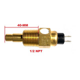 Bulbo Sensor De Temperatura Tipo Vdo 1/2 Npt 2 Terminales