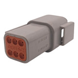 Conector Automotriz Hembra Gris 6 Vias Dtmo4-6p Marca Tyco