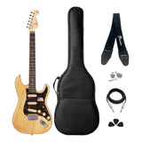 Kit Guitarra Elétrica Stratocaster Sx Swamp Ash Completo