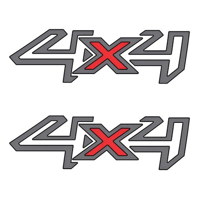 Pack 2 Piezas Calcas Sticker Ford Ranger 4x4 8.50 X 31.20 Cm | Meses sin interés