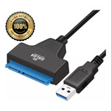 Cable Adaptador Usb 3.0 A Sata 2.5 Discos Rigidos (chip1153) Color Negro